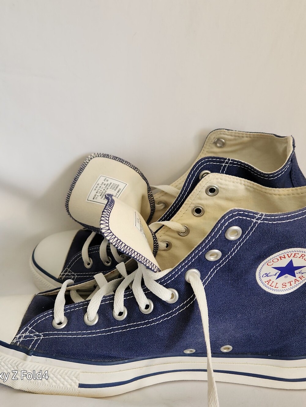 Converse High Top Sneakers - Navy & White